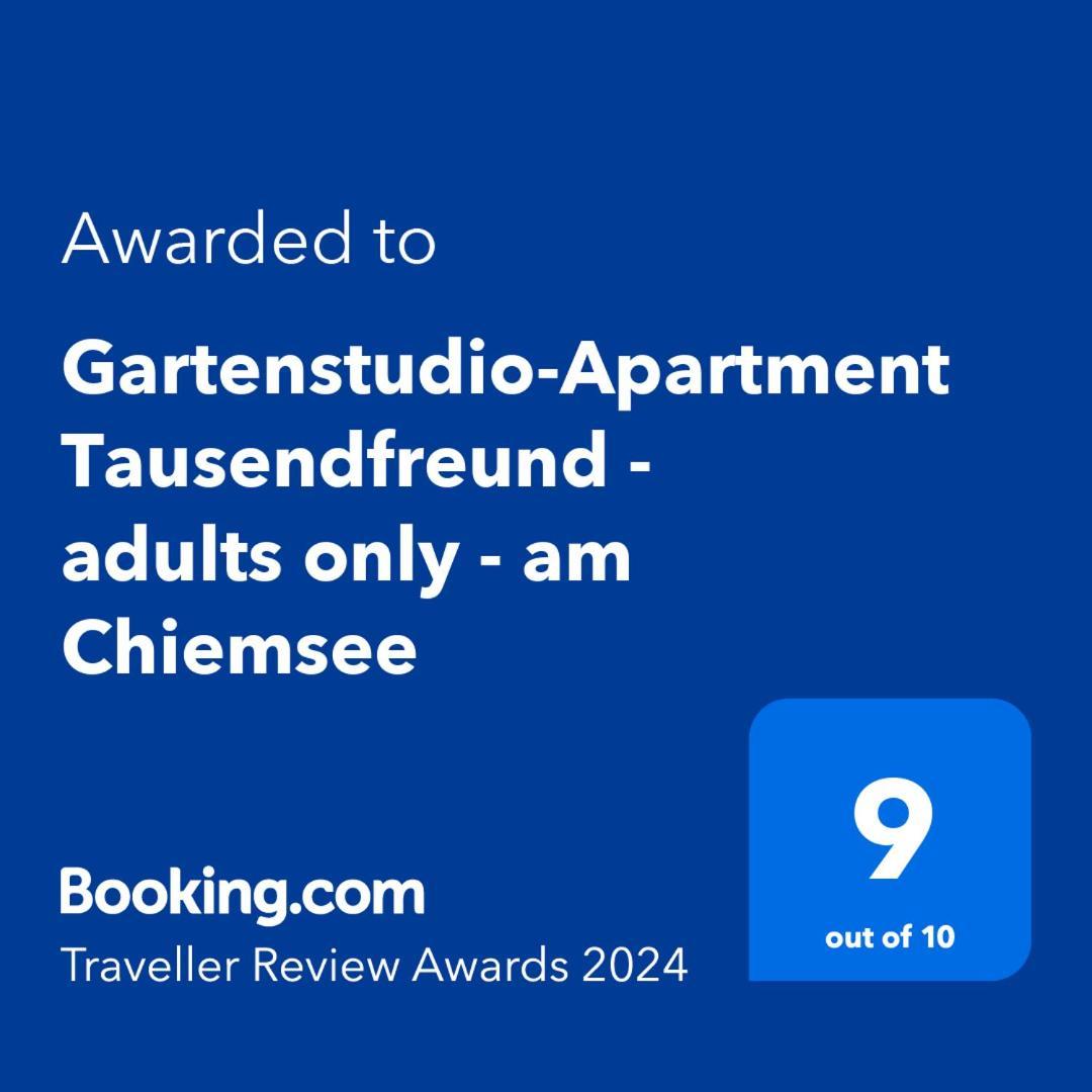 Gartenstudio-Apartment Tausendfreund - Adults Only - Am Chiemsee Breitbrunn am Chiemsee Dış mekan fotoğraf